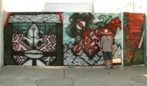 El artista Ramiro Alegre realiz� un mural en las instalaciones del SUMAC